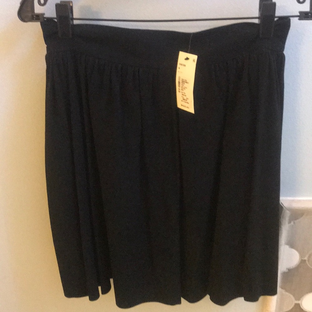 Saks Fifth Avenue black suede skirt
